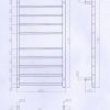 Renwick 10 Straight Round Bars Heated Towel Rails - Image 2