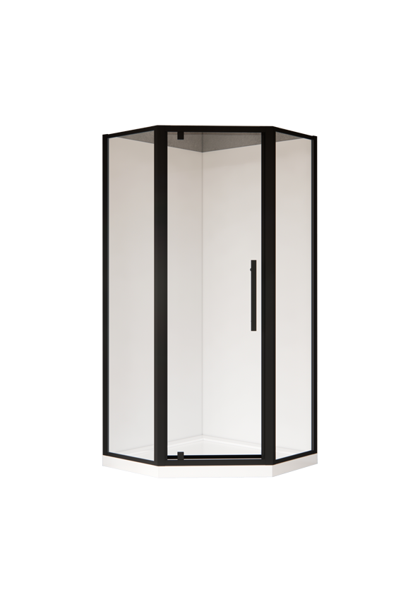 Arthur 1000X1000 Angle Corner Shower in Black
