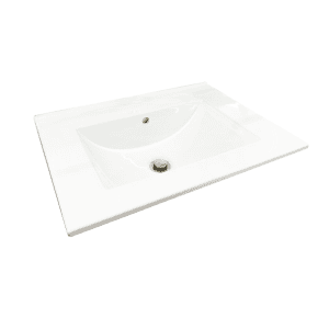 Remarkable Ceramic Vanity Top Square China Basin 600mm