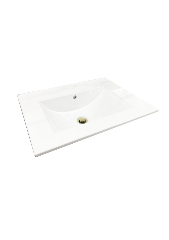 Remarkable Ceramic Vanity Top Square China Basin 600mm