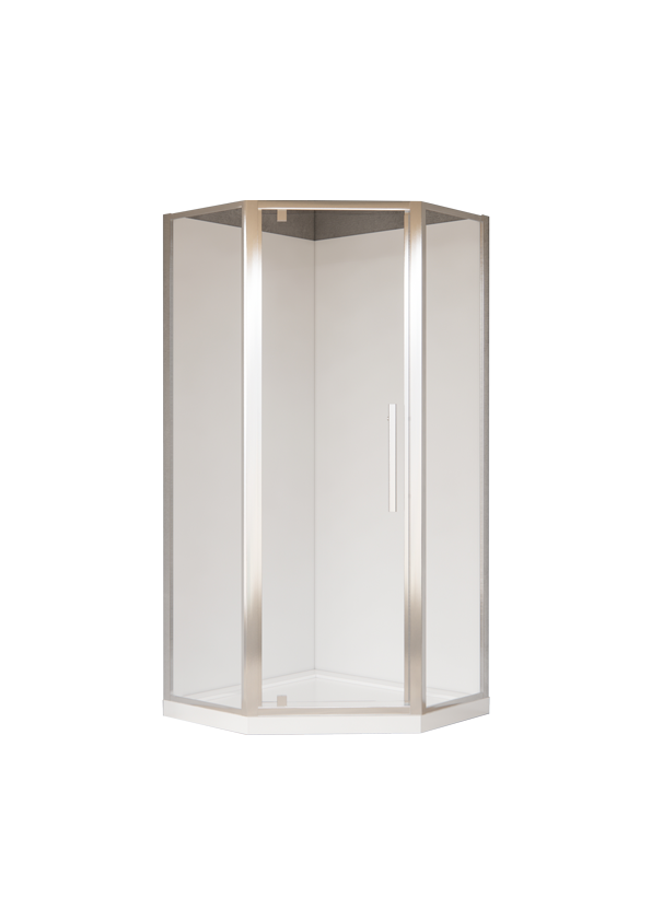 Arthur 900X900 Angle Corner Shower in Chrome