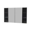 Remarkable 800 650H PVC Mirror Cabinet - White/Black - Image 2