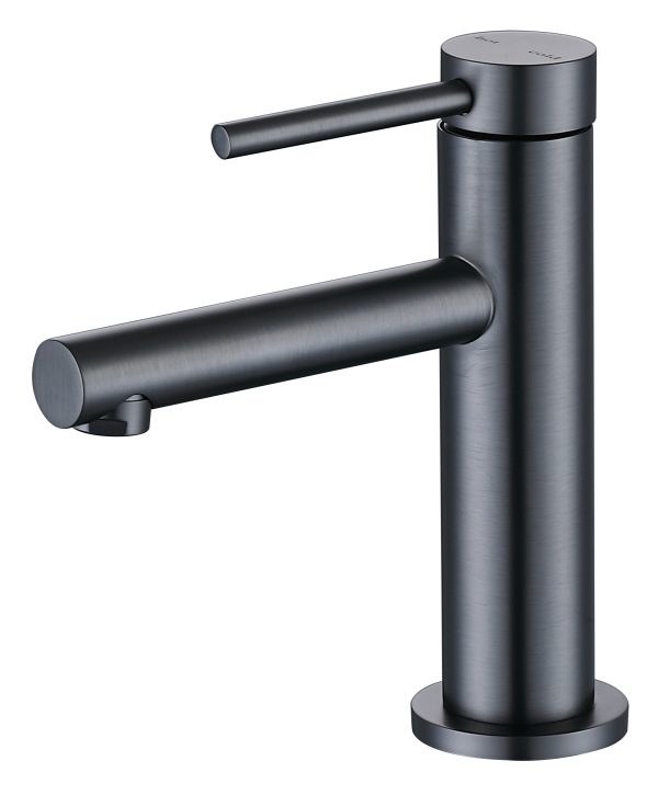 Coromandel Round Basin Mixer in Brushed Gun Metal 