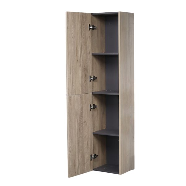 Florence Oak Wooden Range Bathroom Tall Cabinet - Image 3