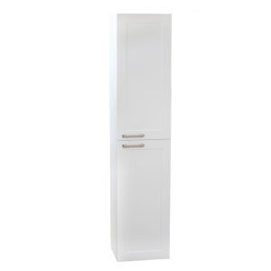 Florence Matte White Range Bathroom Tall Cabinet