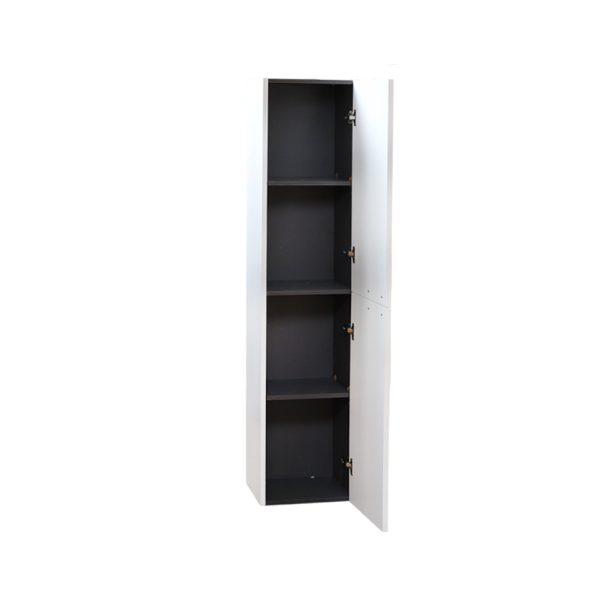 Florence Matte White Range Bathroom Tall Cabinet - Image 3