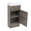 Wanaka 400 Floor Standing Vanity-Blackened Teak - Image 3