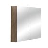 Wanaka 750mm Plywood LED Mirror Cabinet-Beige Grain/Caramel Mocha - Image 2