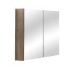 Wanaka 750mm Plywood LED Mirror Cabinet-Beige Grain/Caramel Mocha