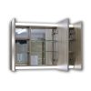 Wanaka 900mm Plywood LED Mirror Cabinet-Beige Grain/Caramel Mocha - Image 3