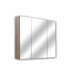 Wanaka 900mm Plywood LED Mirror Cabinet-Beige Grain/Caramel Mocha