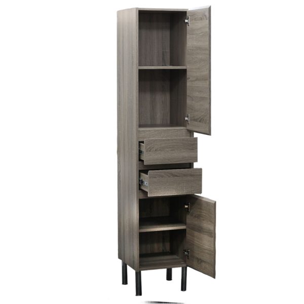 Remarkable Caramel Mocha Bathroom Cabinet - Image 3