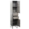 Remarkable Blackened Teak Bathroom Cabinet - Image 3