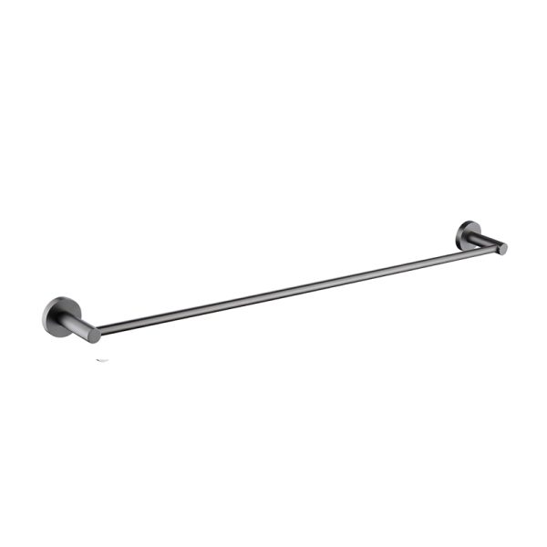 Coromandel Round Single Towel Rails 75cm in Brushed Gun Metal 