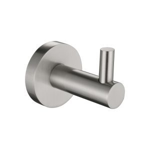 Coromandel Round Robe Hook in Brushed Nickel
