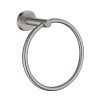 Coromandel Round Towel Ring in Brushed Nickel