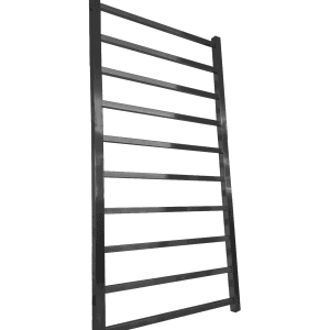 Remarkable 10 Black Matte Square Bars Heated Towel Rails