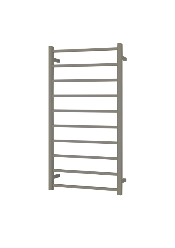 Remarkable 10 Brushed Nickel Square Bars Heated Towel Rails