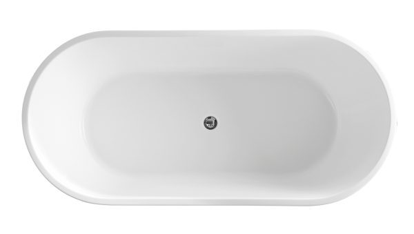 Blanc II 1700mm Oval Freestanding Bath - Image 3