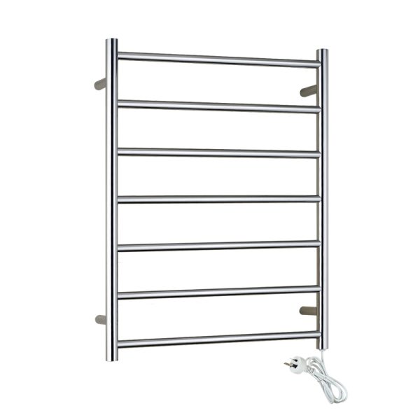 Renwick 7 Straight Round Bars Heated Towel Rails