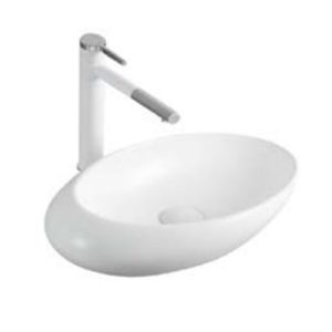 Ceramic Counter-top Basin In-Line White Size 490mm*310mm*150mm