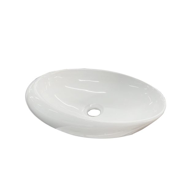 Ceramic Counter-top Basin In-Line White Size 490mm*310mm*150mm