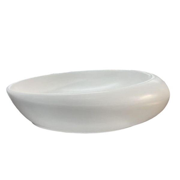 Ceramic Counter-top Basin In-Line White Size 490mm*310mm*150mm - Image 3
