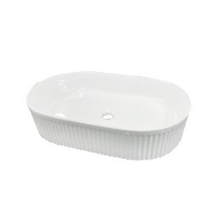 Ceramic Counter-top Basin In-Line White Size 580mm*360mm*120mm(H)