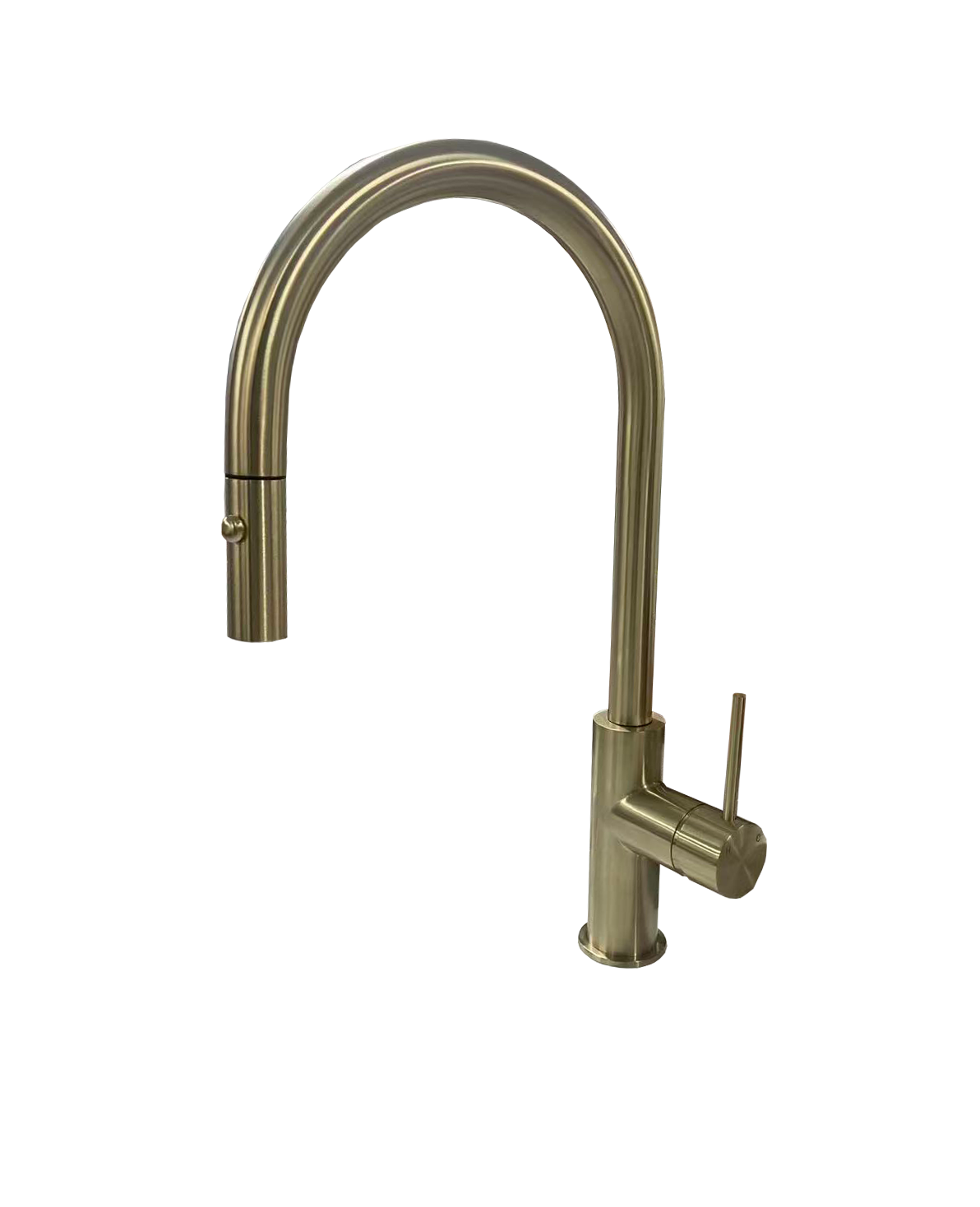 Coromandel Pull-out Round Sink Mixer with 35mm Cartridge in PVD Brushed Gold