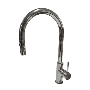 Coromandel Pull-out Round Sink Mixer with 35mm Cartridge in Brushed Nickel