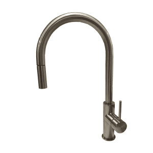 Coromandel Pull-out Round Sink Mixer with 35mm Cartridge in Brushed Nickel