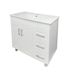 900 Door Floor Standing Vanity Matte White