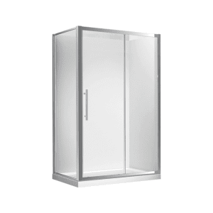 Milford 1000X900 Corner Single Door Square Shower in Chrome-Extra High