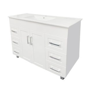 1200 Door Floor Standing Vanity Matte White