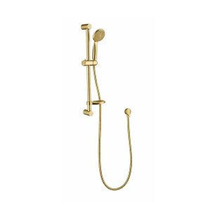 Brushed Gold All Pressure Round Slide Shower Head