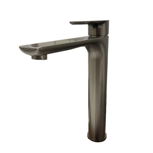 Key Tall Basin Mixer Brushed Gunmetal
