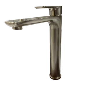 Key Tall Basin Mixer Brushed Nickel