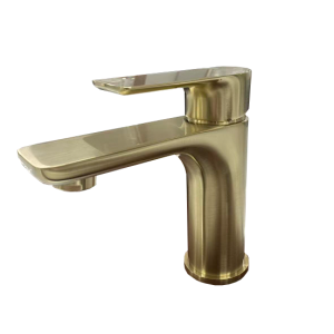 Key Basin Mixer Brushed Gold