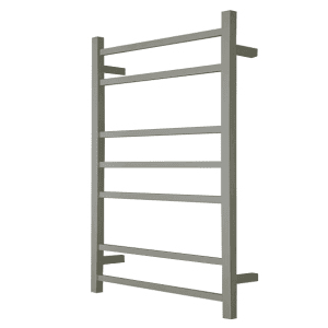 Remarkable 7 Square Bars Heated Towel Rails in Brushed Nickel