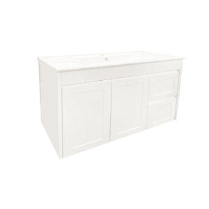 Remarkable 1000 Wall Hung Vanity-White