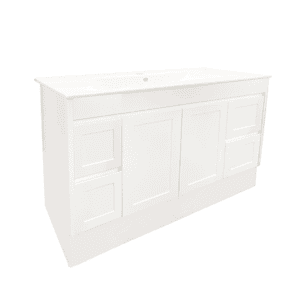 Remarkable 1200 Floor Standing Vanity -White