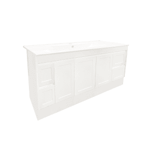 Remarkable 1500 Floor Standing Vanity-White