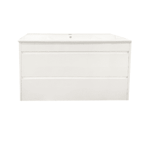 Remarkable 1000 Wall Hung Vanity-White