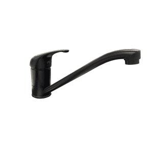All Pressure Curved Swivel Handle Basin Mixer- Matt Black